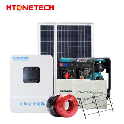 Htonetech 20kw Solar System Complete Kit off Grid China 30kwh 40kwh 50kwh 99kwh Solar Panels All Black