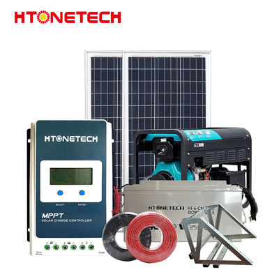 Htonetech 20kw Solar System Complete Kit off Grid China 30kwh 40kwh 50kwh 99kwh Solar Panels All Black