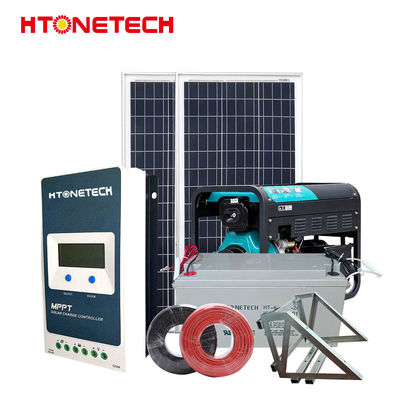 Htonetech 20kw Solar System Complete Kit off Grid China 30kwh 40kwh 50kwh 99kwh Solar Panels All Black